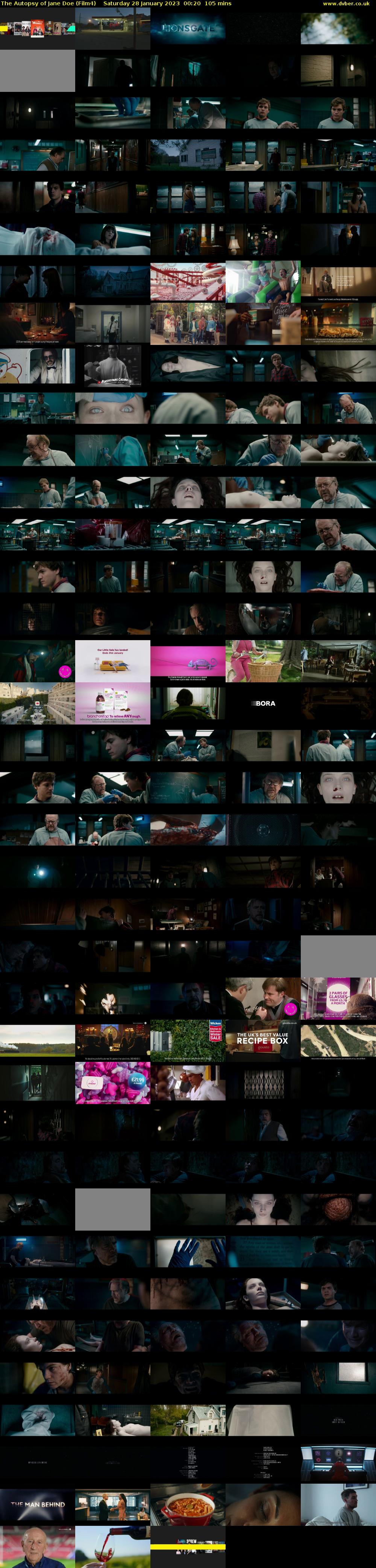 The Autopsy of Jane Doe (Film4) Saturday 28 January 2023 00:20 - 02:05