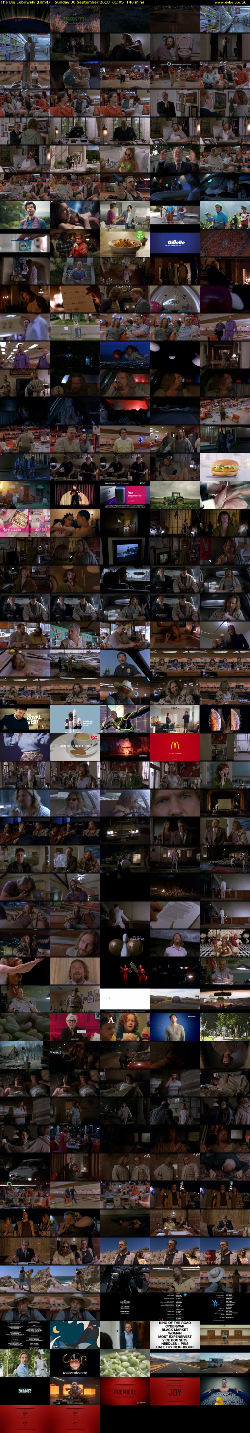 The Big Lebowski (Film4) Sunday 30 September 2018 01:05 - 03:25
