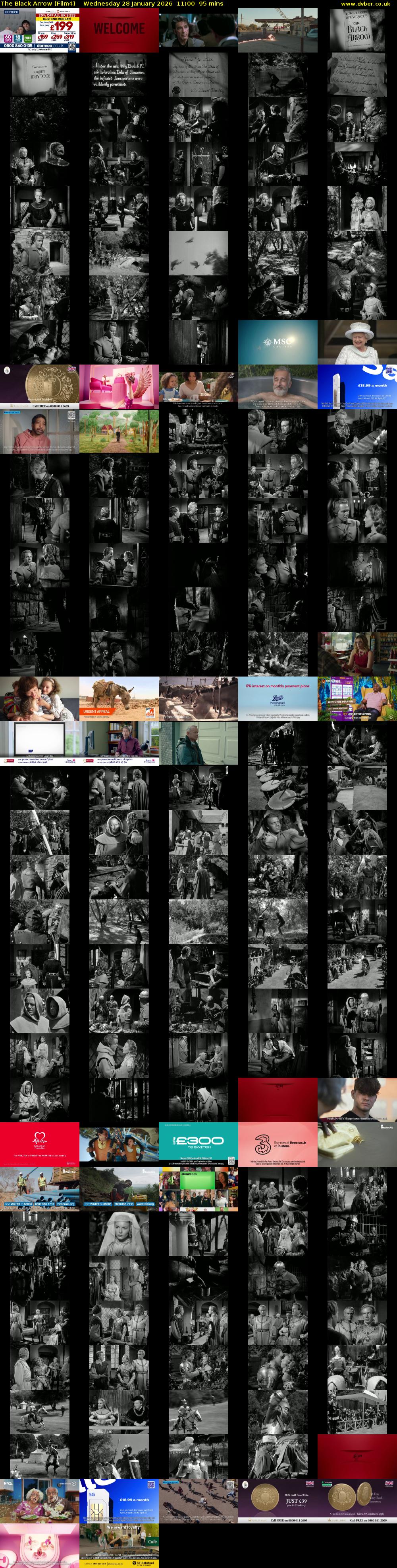 The Black Arrow (Film4) Wednesday 28 January 2026 11:00 - 12:35