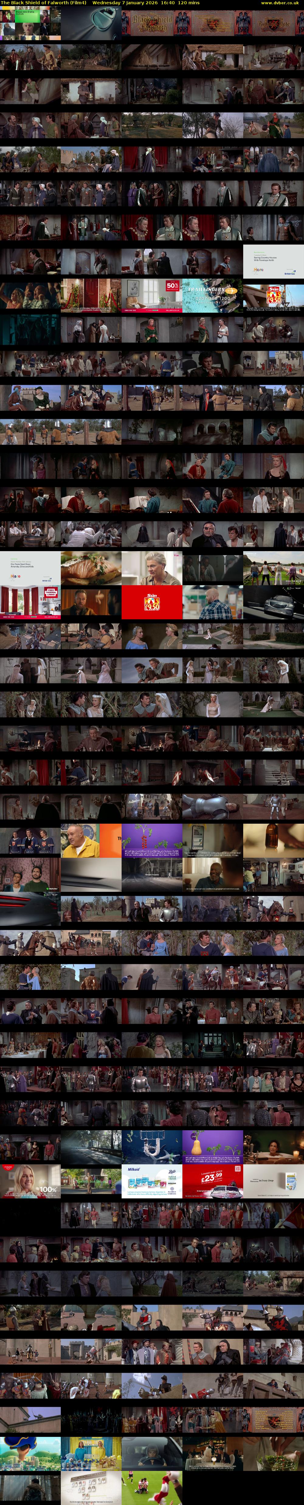 The Black Shield of Falworth (Film4) Wednesday 7 January 2026 16:40 - 18:40