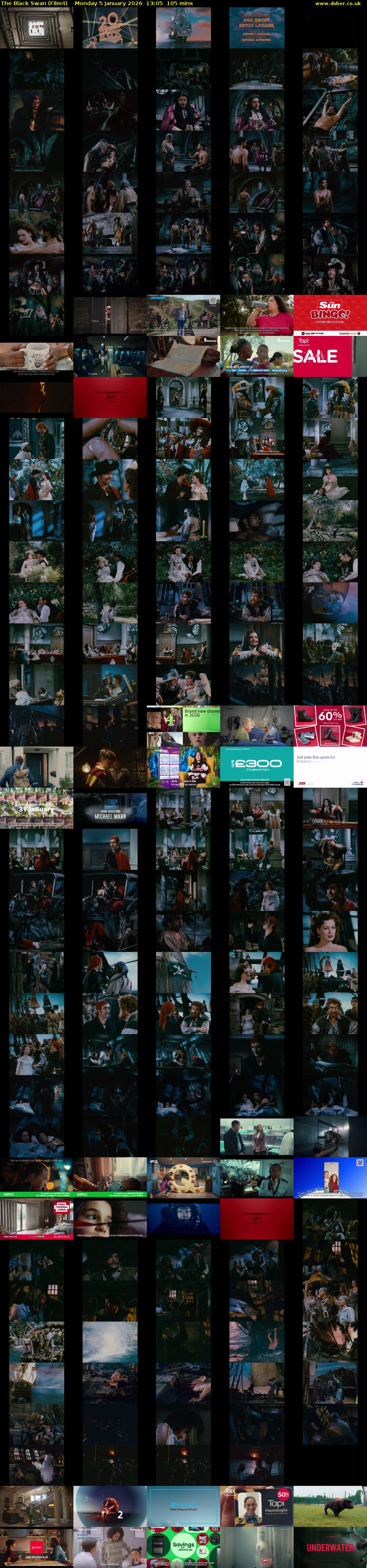 The Black Swan (Film4) Monday 5 January 2026 13:05 - 14:50