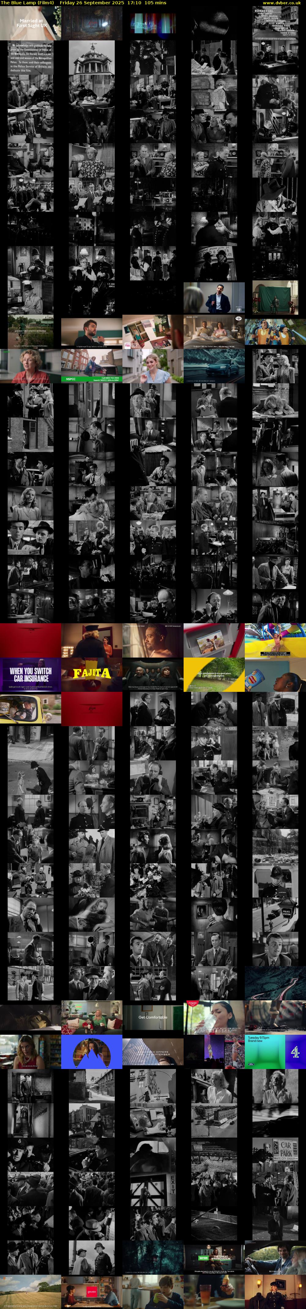 The Blue Lamp (Film4) Friday 26 September 2025 17:10 - 18:55