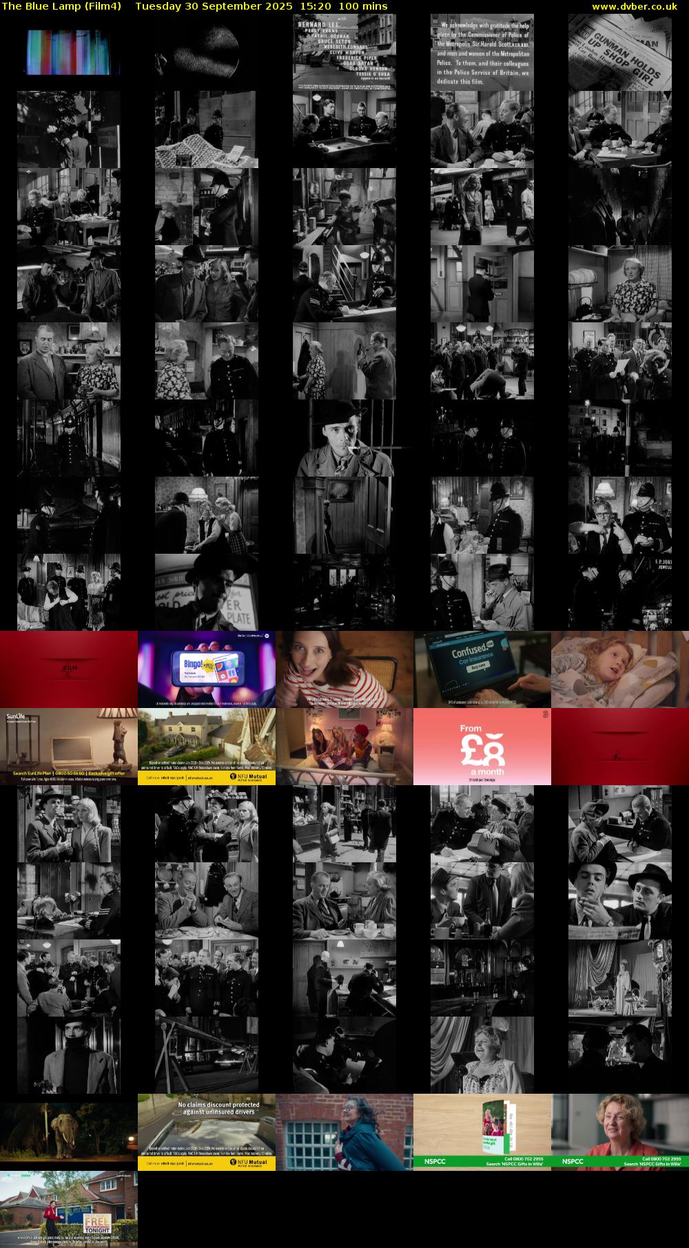 The Blue Lamp (Film4) Tuesday 30 September 2025 15:20 - 17:00