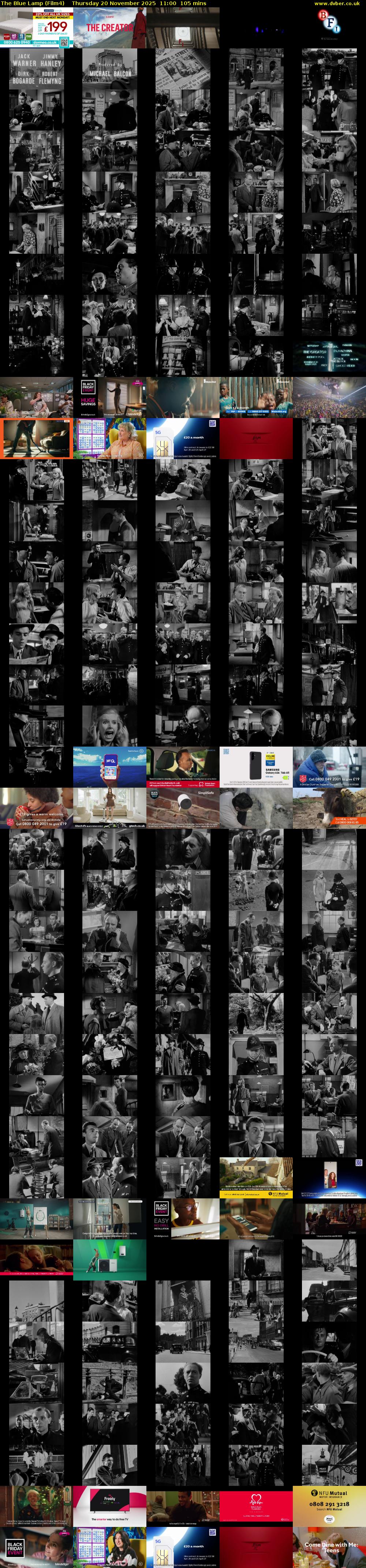 The Blue Lamp (Film4) Thursday 20 November 2025 11:00 - 12:45