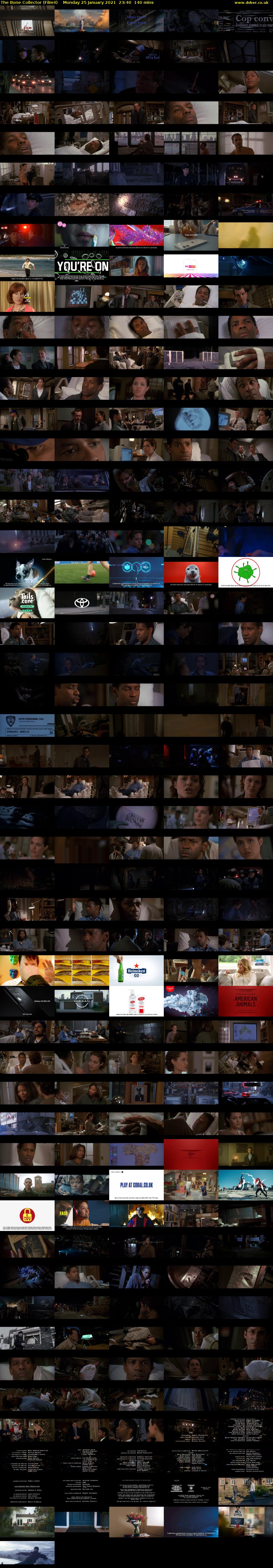 The Bone Collector (Film4) Monday 25 January 2021 23:40 - 02:00