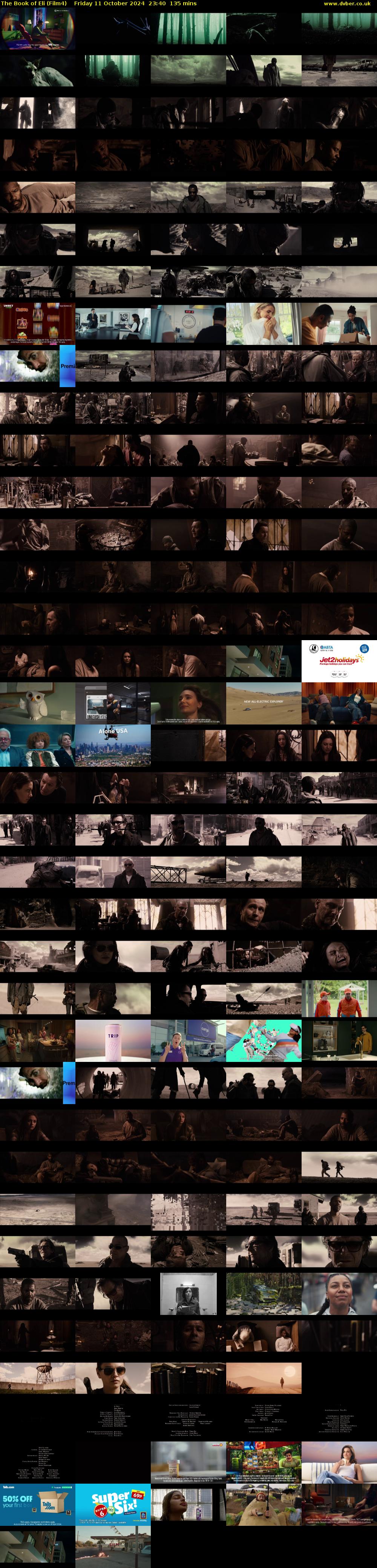 The Book of Eli (Film4) Friday 11 October 2024 23:40 - 01:55