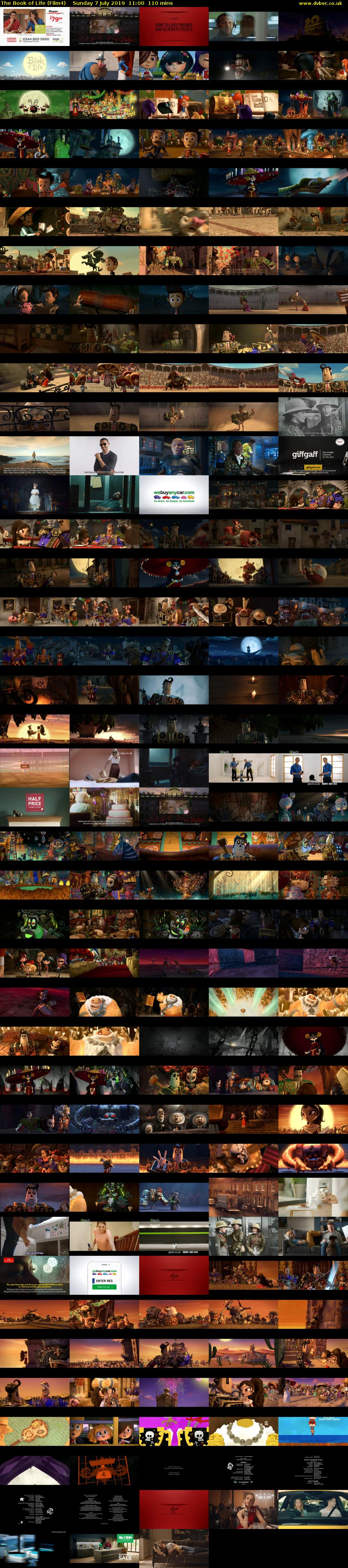 The Book of Life (Film4) Sunday 7 July 2019 11:00 - 12:50