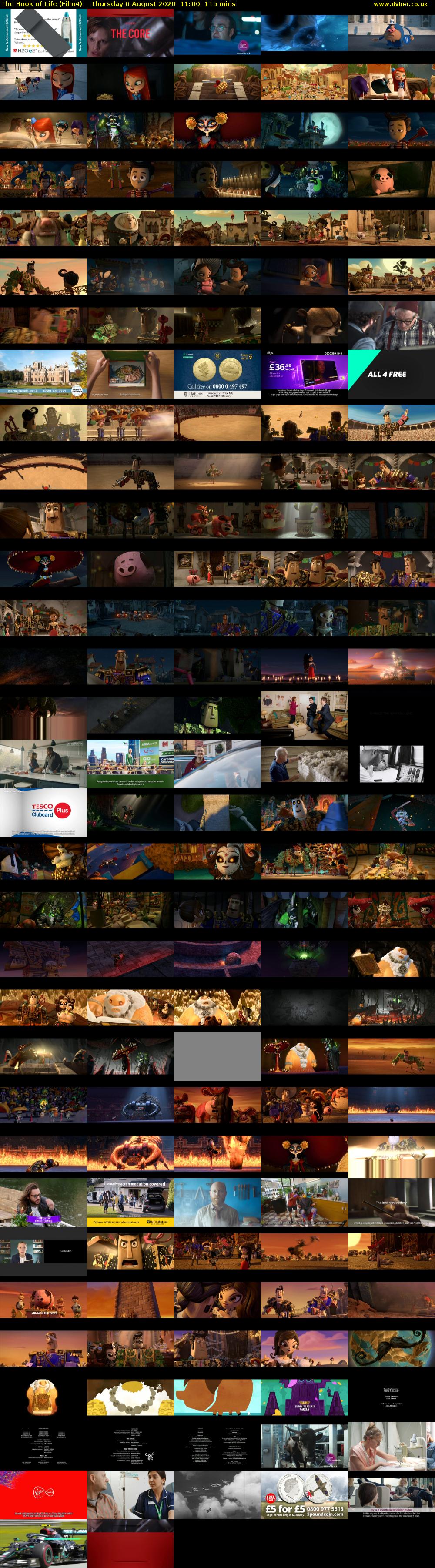 The Book of Life (Film4) Thursday 6 August 2020 11:00 - 12:55