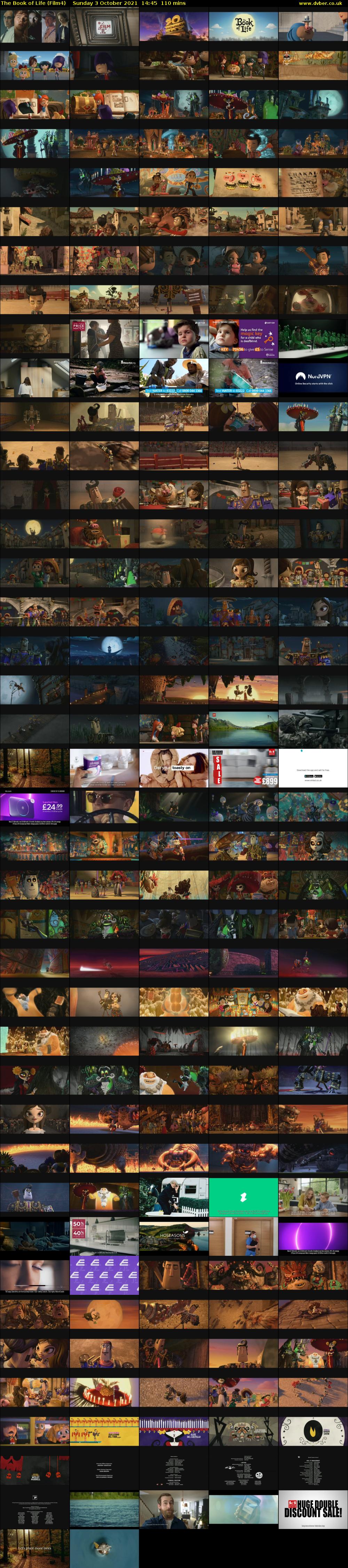 The Book of Life (Film4) Sunday 3 October 2021 14:45 - 16:35