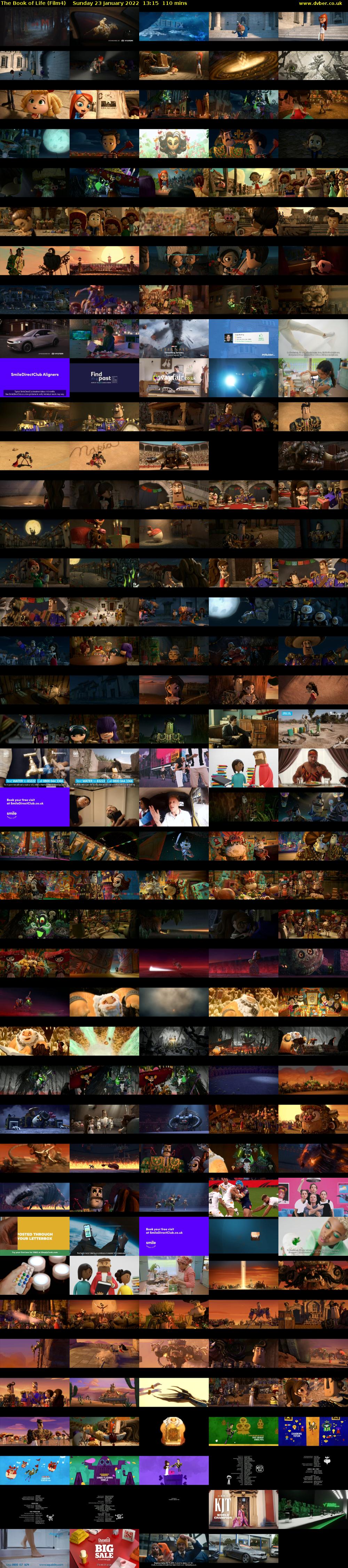 The Book of Life (Film4) Sunday 23 January 2022 13:15 - 15:05