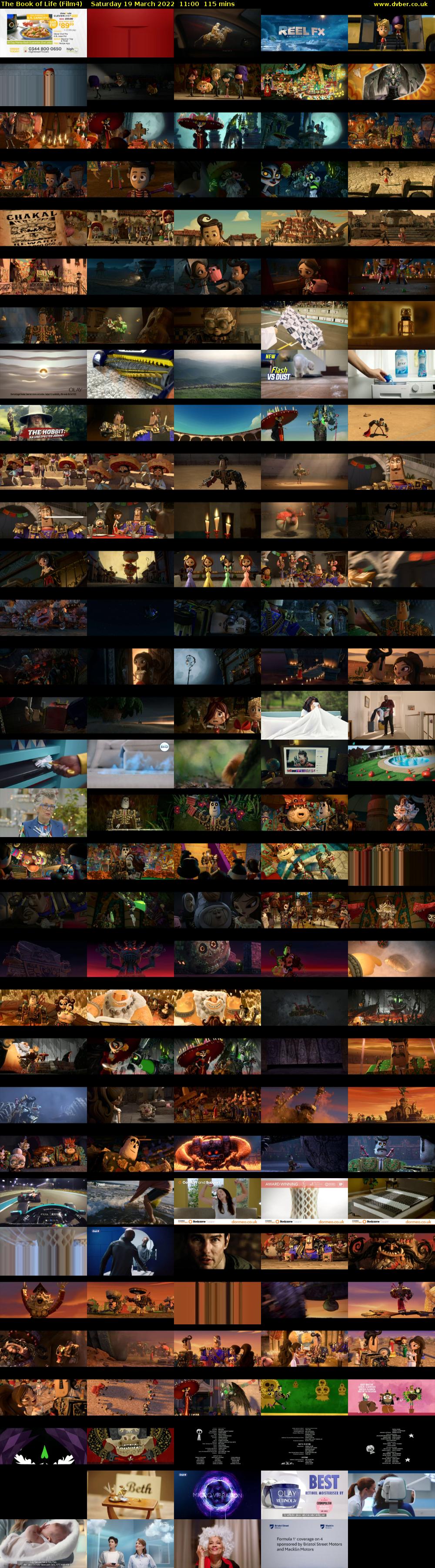 The Book of Life (Film4) Saturday 19 March 2022 11:00 - 12:55