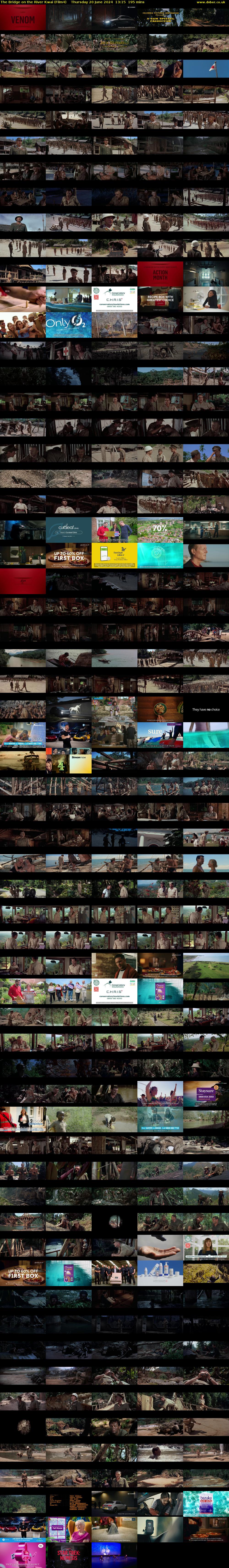 The Bridge on the River Kwai (Film4) Thursday 20 June 2024 13:15 - 16:30