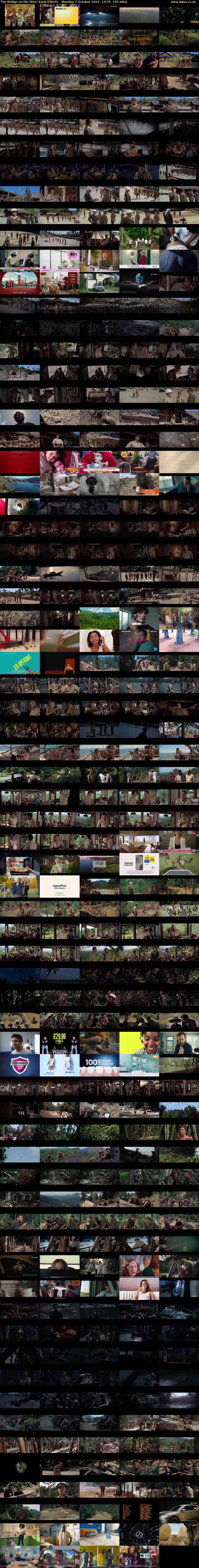 The Bridge on the River Kwai (Film4) Monday 7 October 2024 14:55 - 18:10
