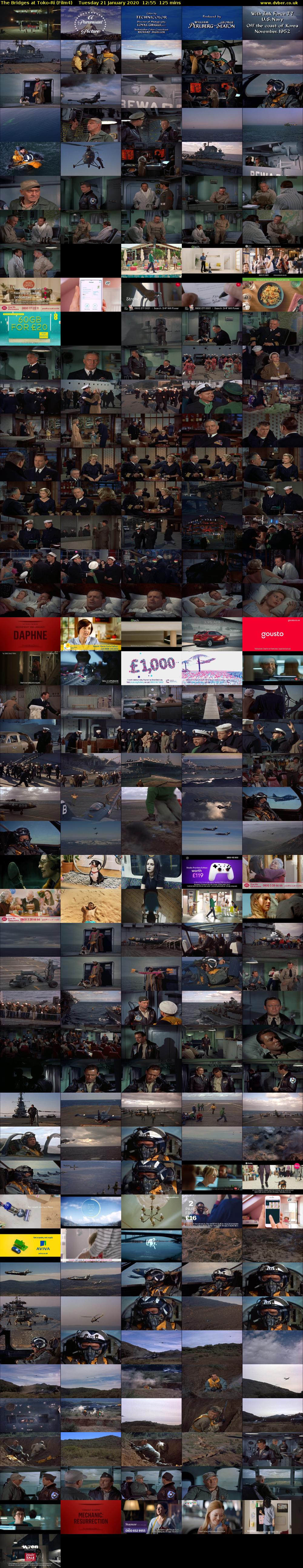 The Bridges at Toko-Ri (Film4) Tuesday 21 January 2020 12:55 - 15:00