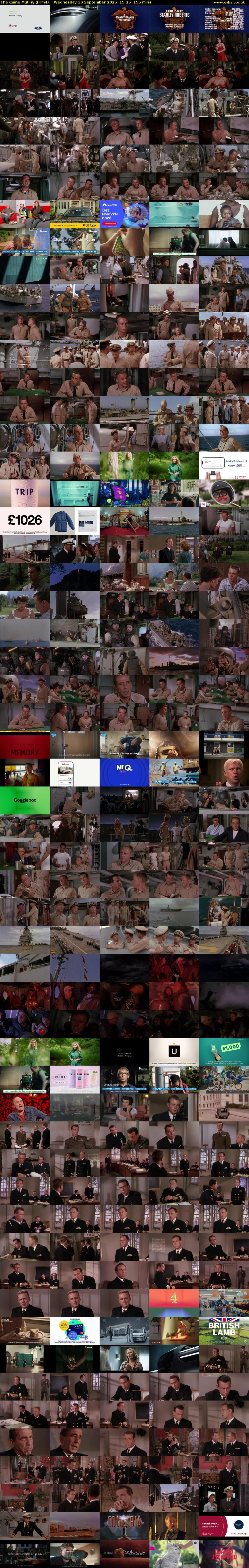 The Caine Mutiny (Film4) Wednesday 10 September 2025 15:25 - 18:00