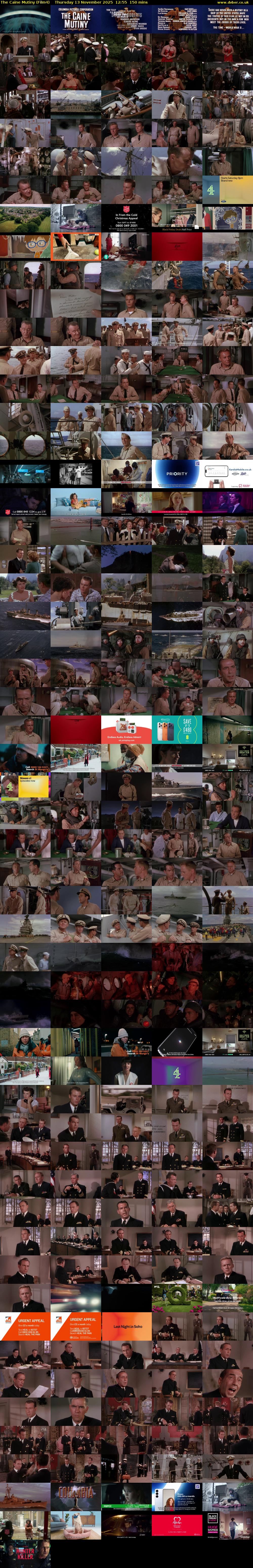 The Caine Mutiny (Film4) Thursday 13 November 2025 12:55 - 15:25
