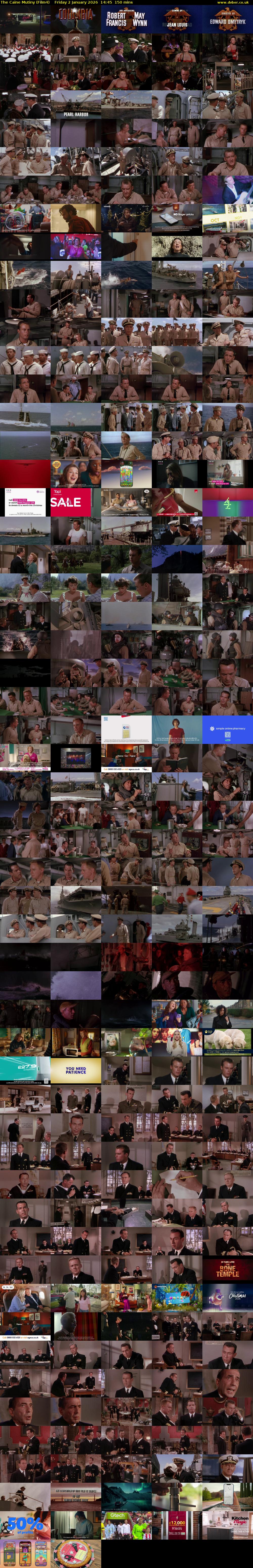 The Caine Mutiny (Film4) Friday 2 January 2026 14:45 - 17:15