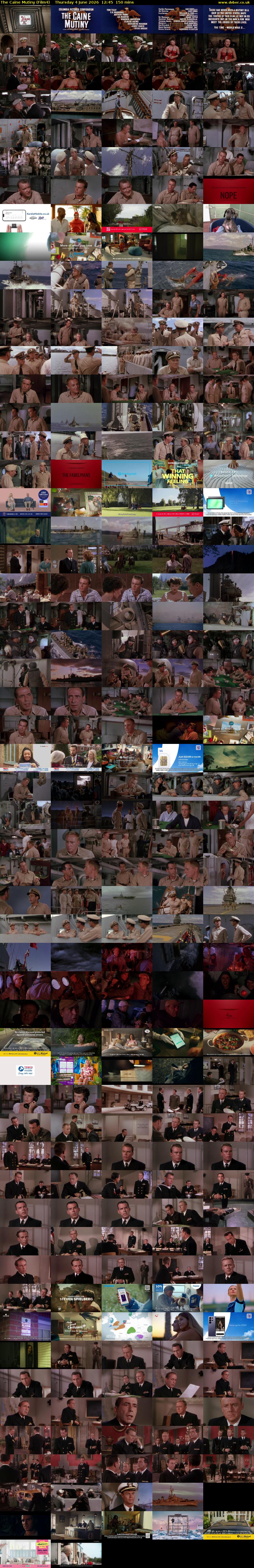 The Caine Mutiny (Film4) Thursday 4 June 2026 12:45 - 15:15