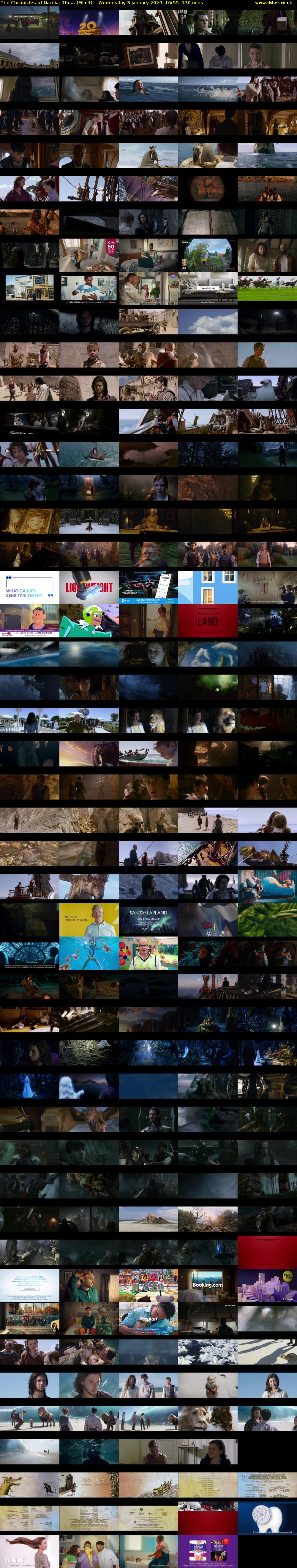 The Chronicles of Narnia: The... (Film4) Wednesday 3 January 2024 16:55 - 19:05