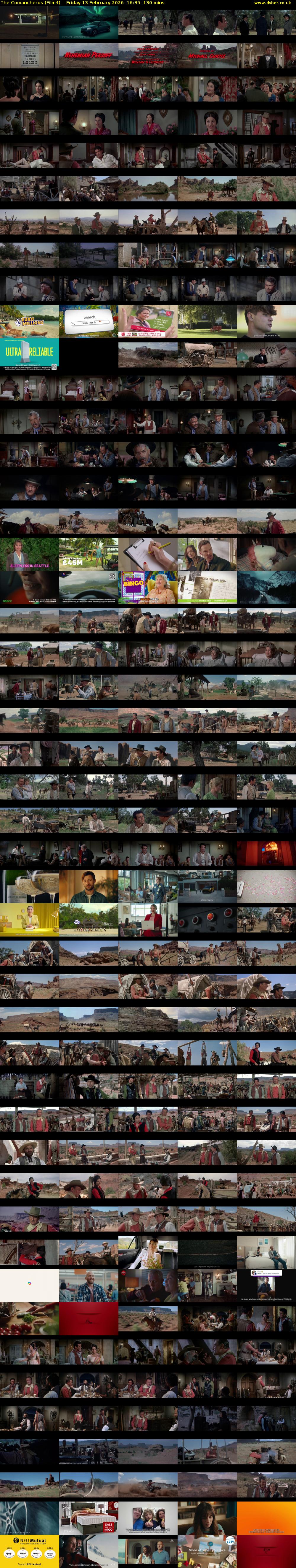 The Comancheros (Film4) Friday 13 February 2026 16:35 - 18:45