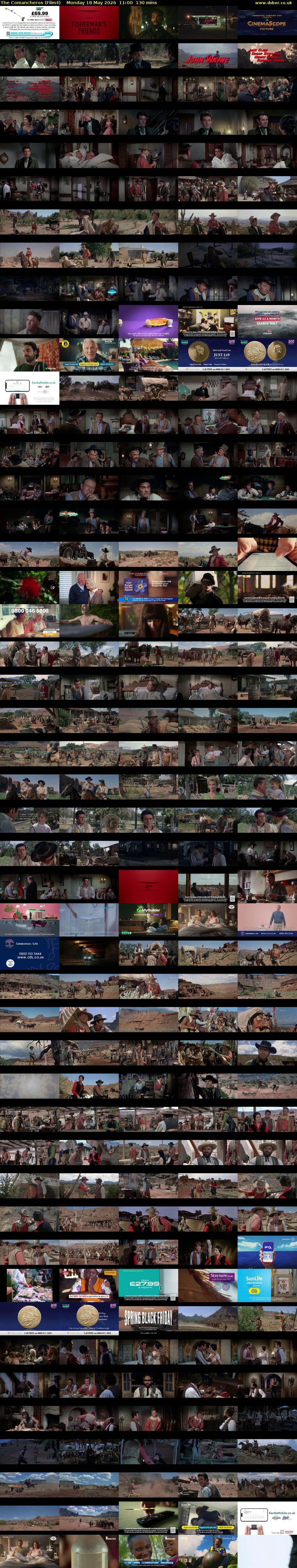 The Comancheros (Film4) Monday 18 May 2026 11:00 - 13:10