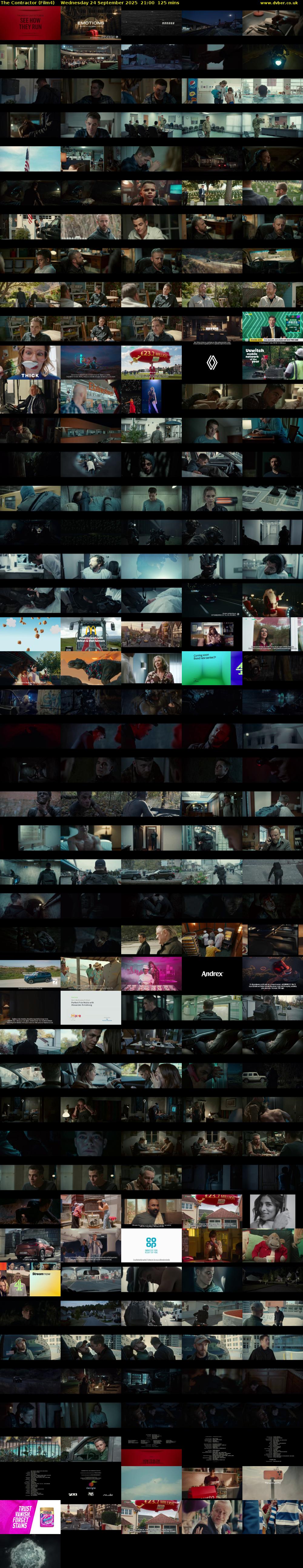 The Contractor (Film4) Wednesday 24 September 2025 21:00 - 23:05