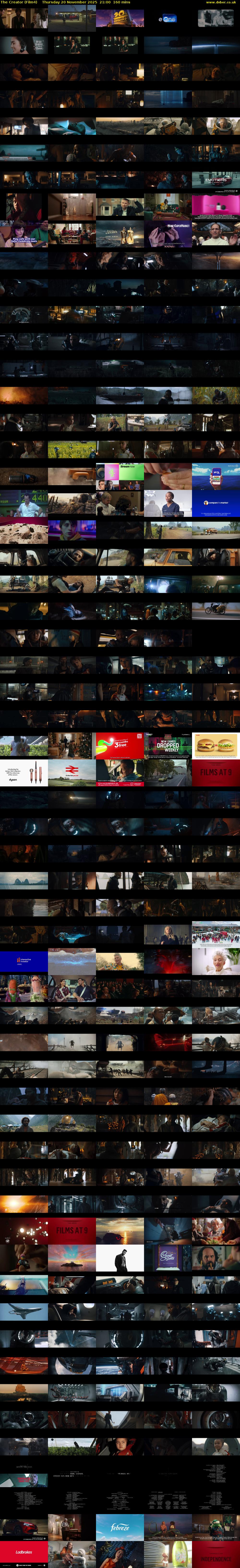 The Creator (Film4) Thursday 20 November 2025 21:00 - 23:40