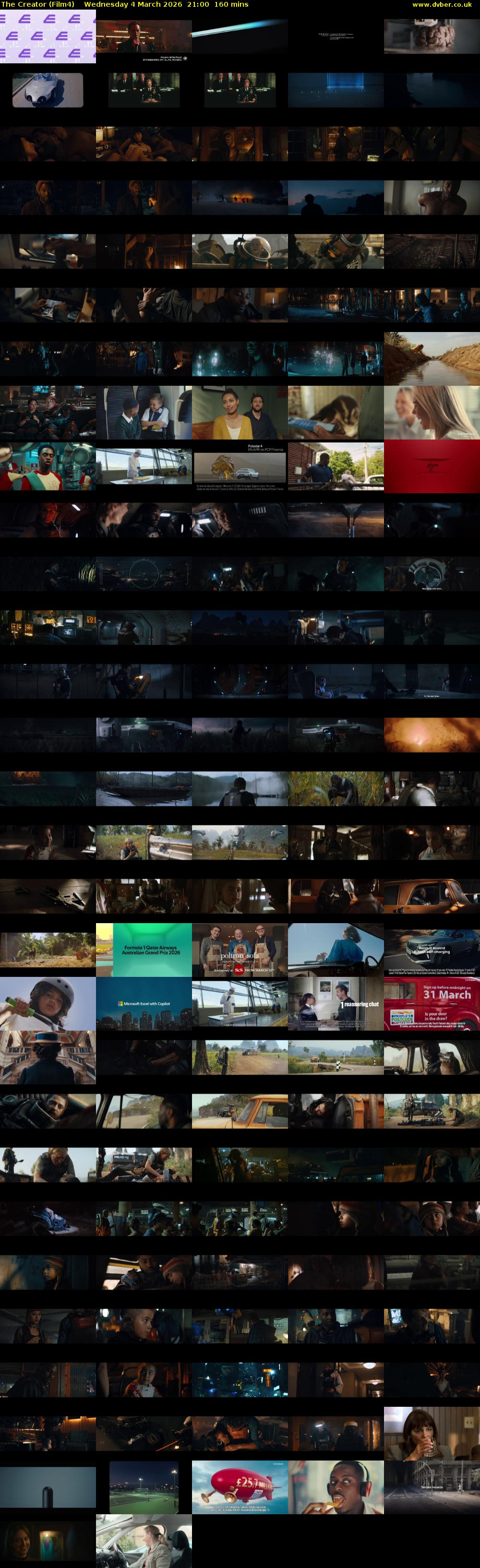 The Creator (Film4) Wednesday 4 March 2026 21:00 - 23:40