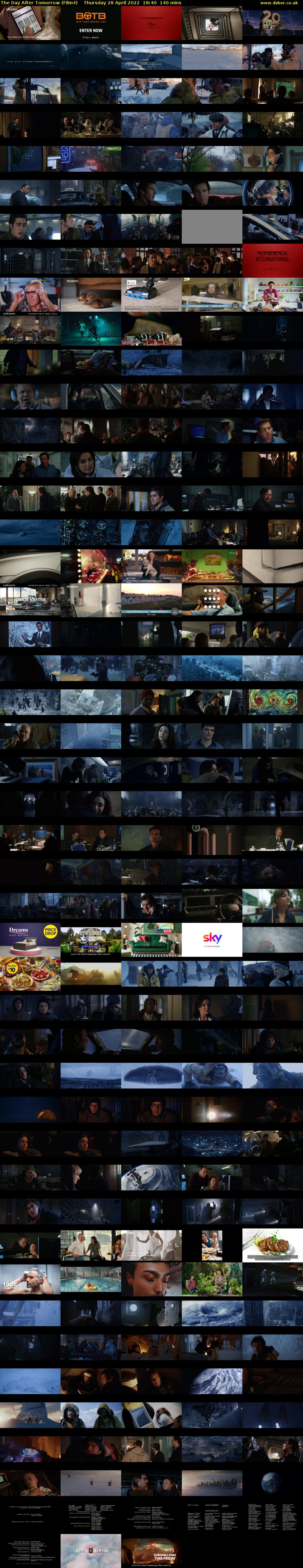 The Day After Tomorrow (Film4) Thursday 28 April 2022 18:40 - 21:00