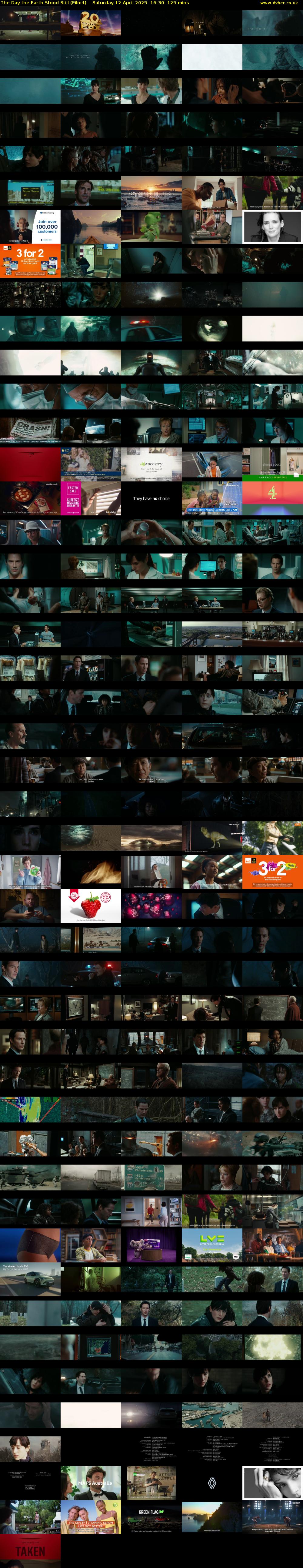 The Day the Earth Stood Still (Film4) Saturday 12 April 2025 16:30 - 18:35