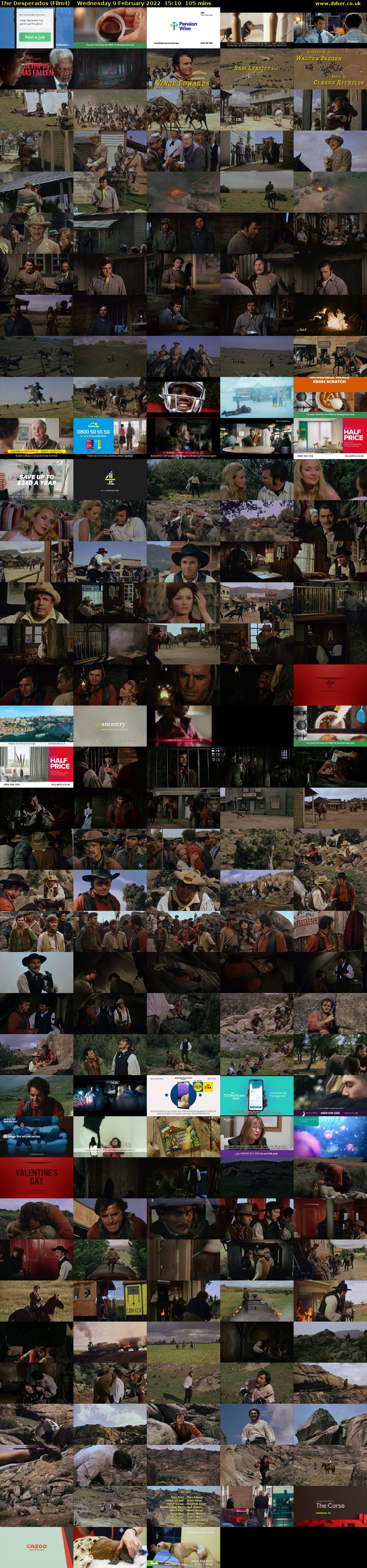 The Desperados (Film4) Wednesday 9 February 2022 15:10 - 16:55
