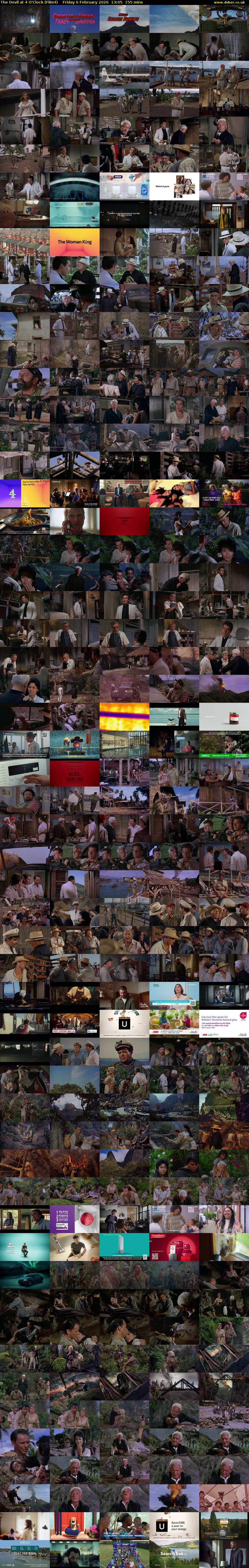 The Devil at 4 o'Clock (Film4) Friday 6 February 2026 13:05 - 15:40