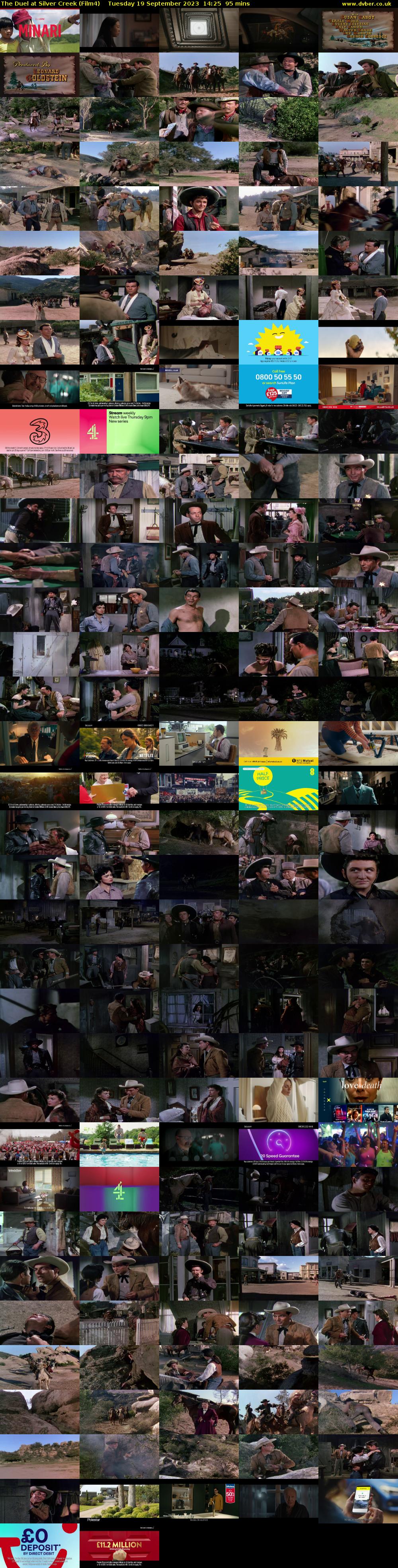 The Duel at Silver Creek (Film4) Tuesday 19 September 2023 14:25 - 16:00
