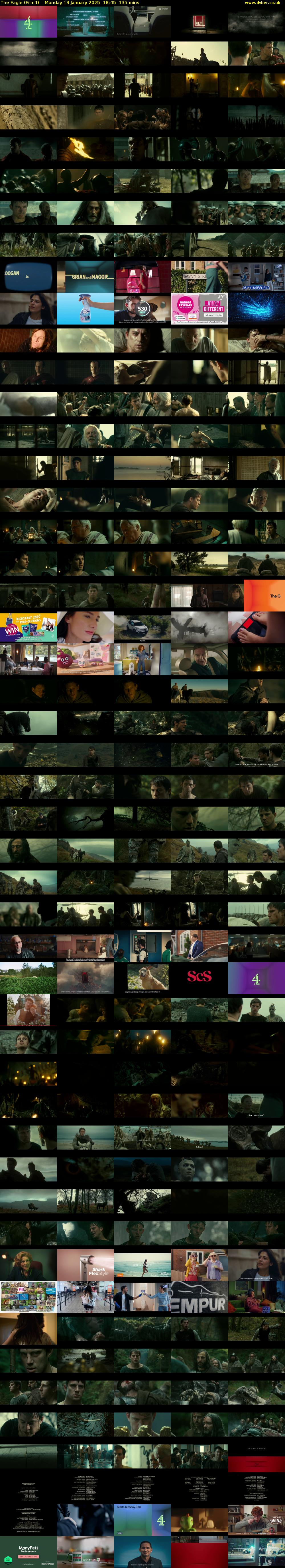 The Eagle (Film4) Monday 13 January 2025 18:45 - 21:00