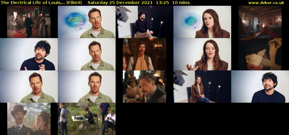 The Electrical Life of Louis... (Film4) Saturday 25 December 2021 13:25 - 13:35
