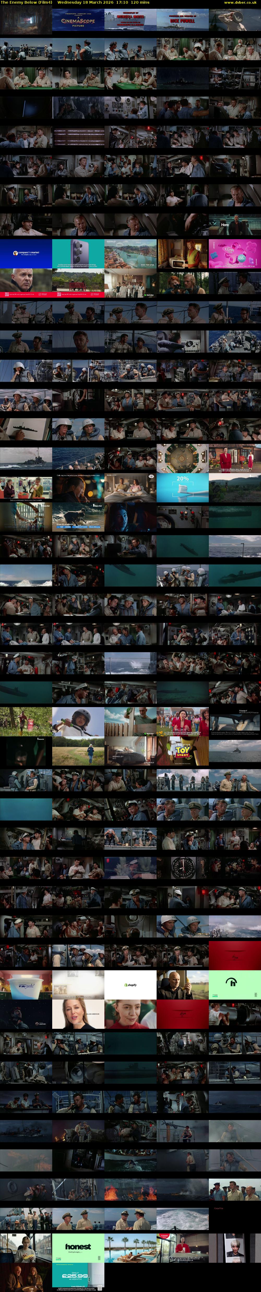 The Enemy Below (Film4) Wednesday 18 March 2026 17:10 - 19:10