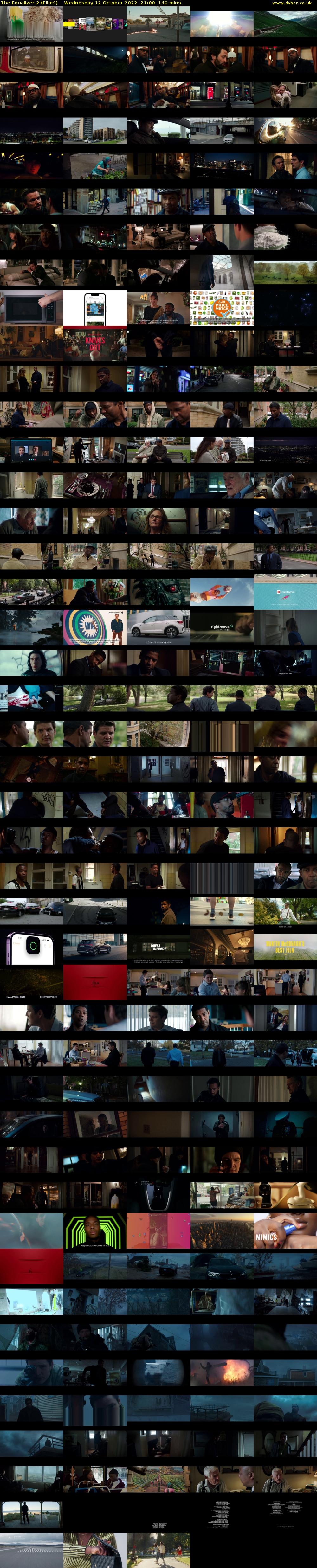 The Equalizer 2 (Film4) Wednesday 12 October 2022 21:00 - 23:20