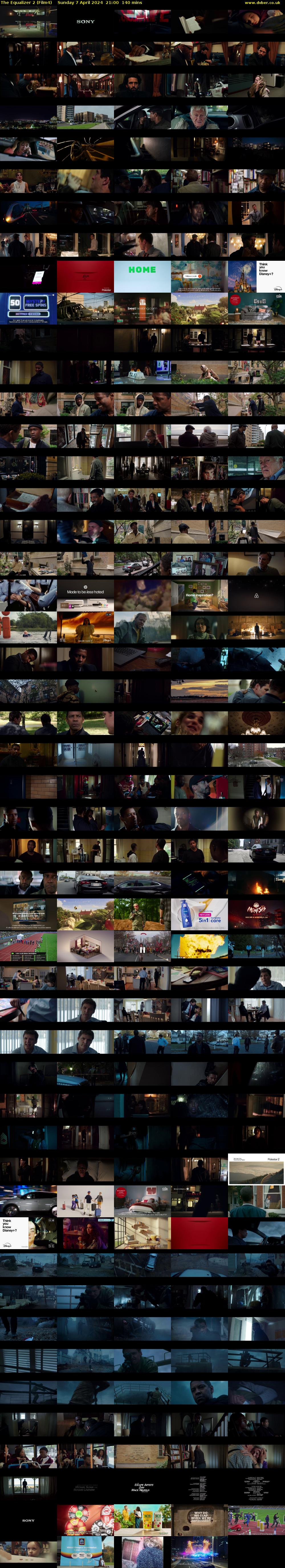 The Equalizer 2 (Film4) Sunday 7 April 2024 21:00 - 23:20