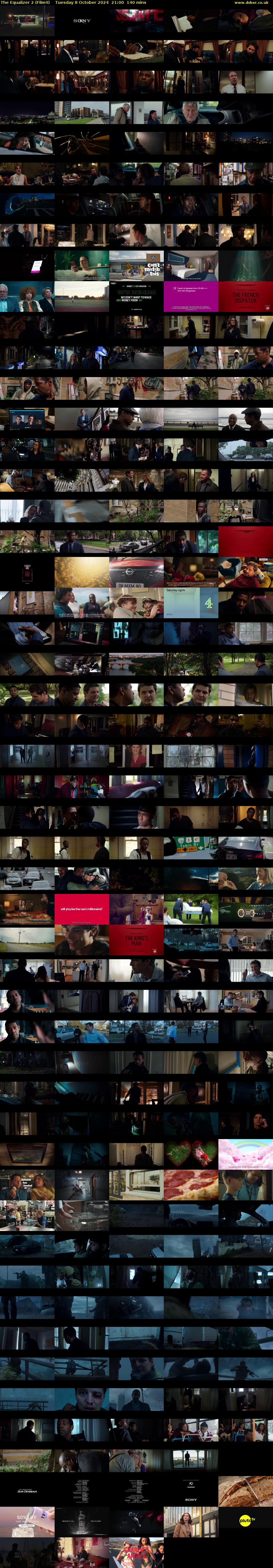 The Equalizer 2 (Film4) Tuesday 8 October 2024 21:00 - 23:20