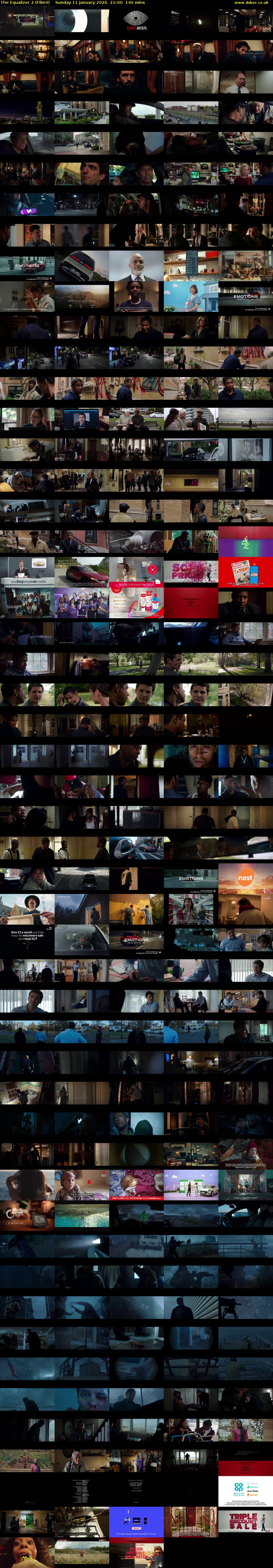 The Equalizer 2 (Film4) Sunday 11 January 2026 21:00 - 23:20