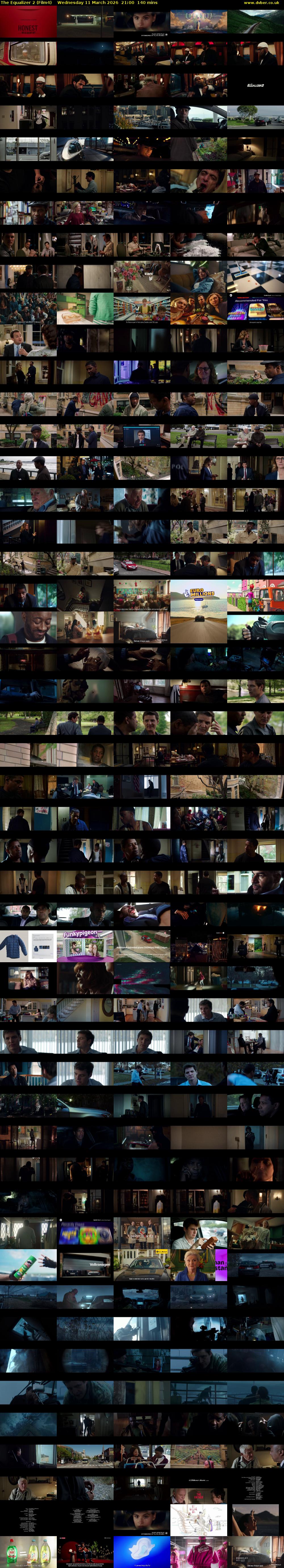 The Equalizer 2 (Film4) Wednesday 11 March 2026 21:00 - 23:20