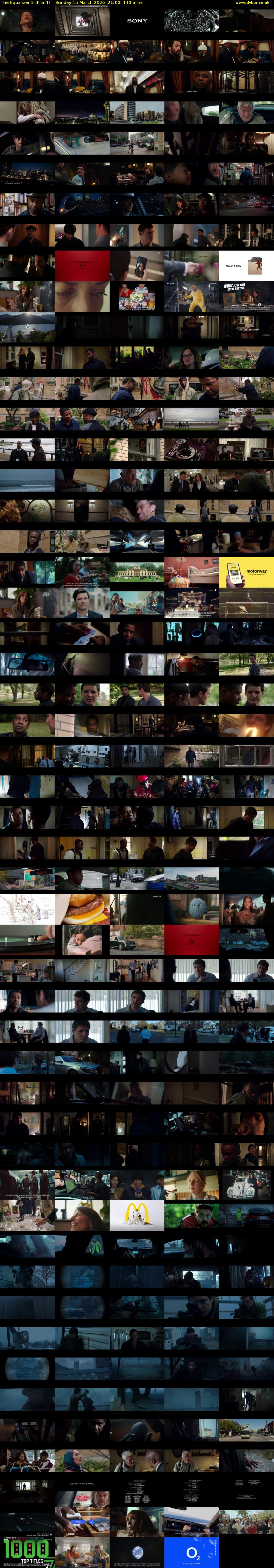 The Equalizer 2 (Film4) Sunday 15 March 2026 21:00 - 23:20
