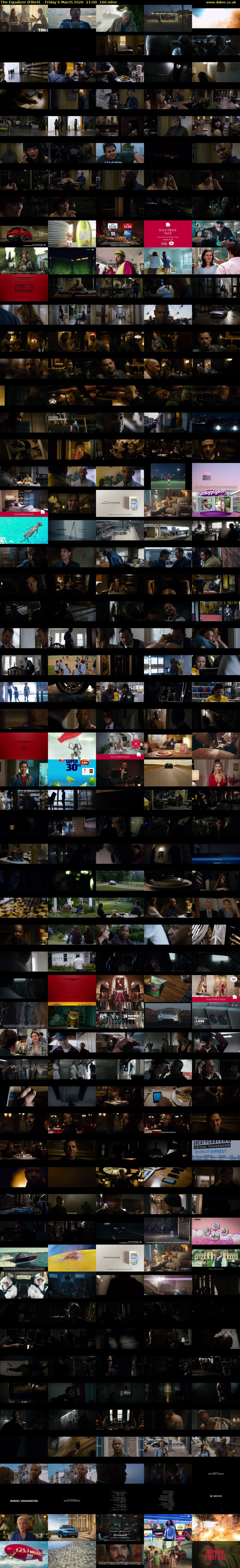 The Equalizer (Film4) Friday 6 March 2026 21:00 - 23:40