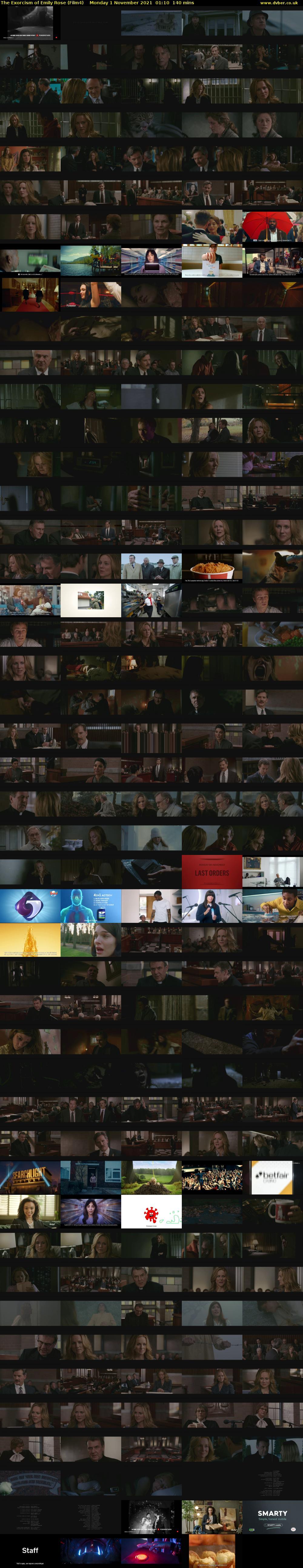 The Exorcism of Emily Rose (Film4) Monday 1 November 2021 01:10 - 03:30
