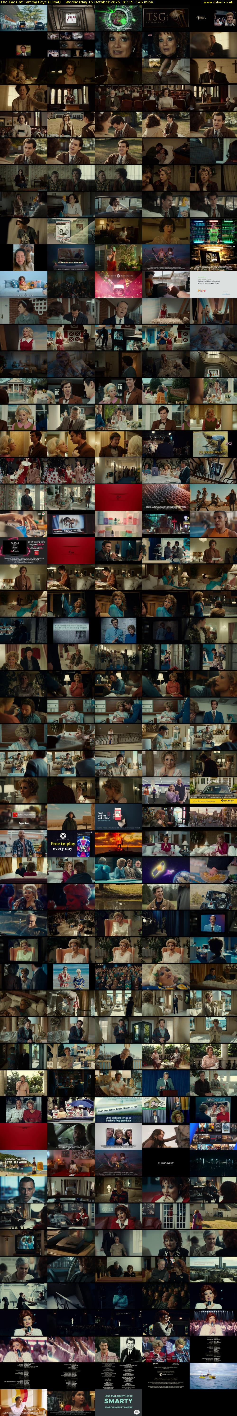 The Eyes of Tammy Faye (Film4) Wednesday 15 October 2025 01:15 - 03:40