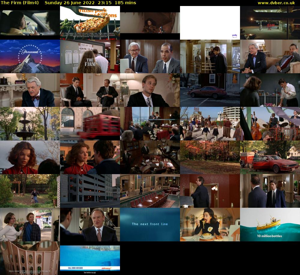 The Firm (Film4) Sunday 26 June 2022 23:15 - 02:20