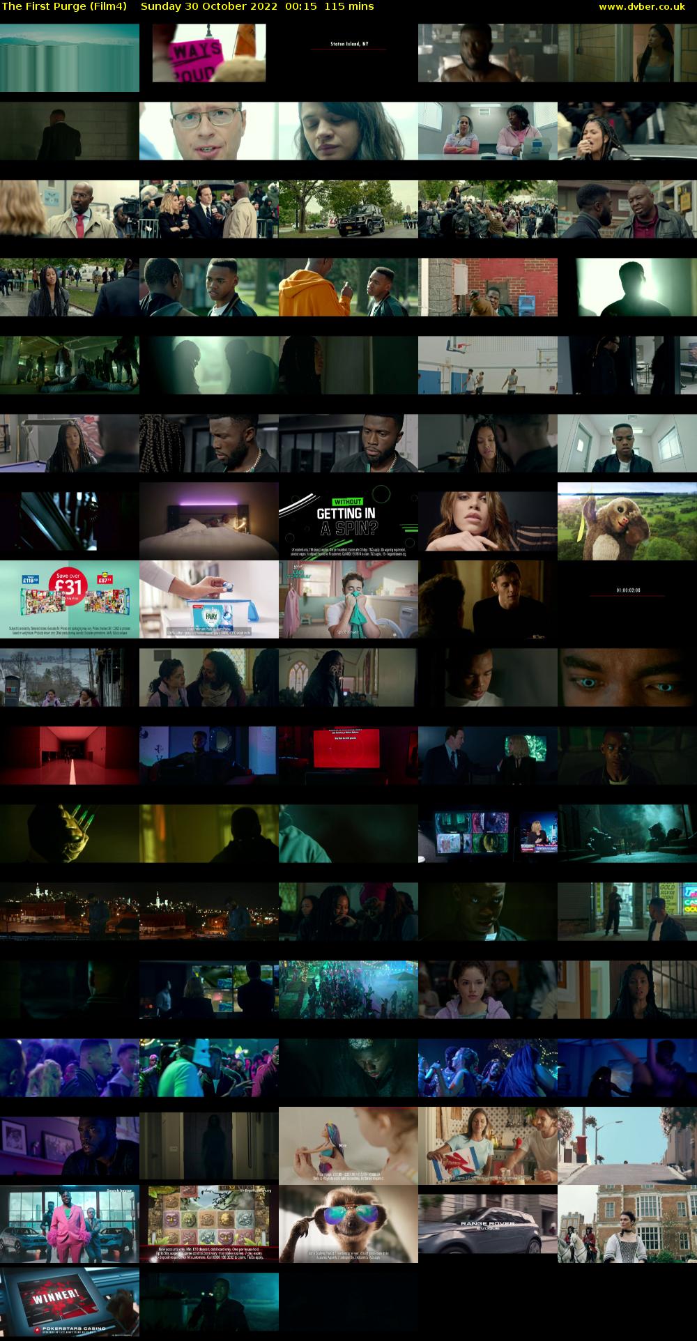 The First Purge (Film4) Sunday 30 October 2022 00:15 - 01:10