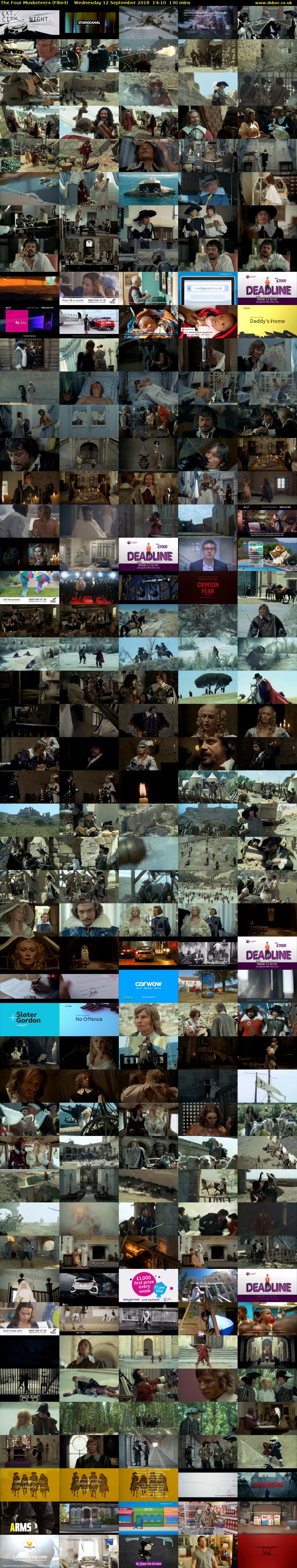 The Four Musketeers (Film4) Wednesday 12 September 2018 14:10 - 16:20
