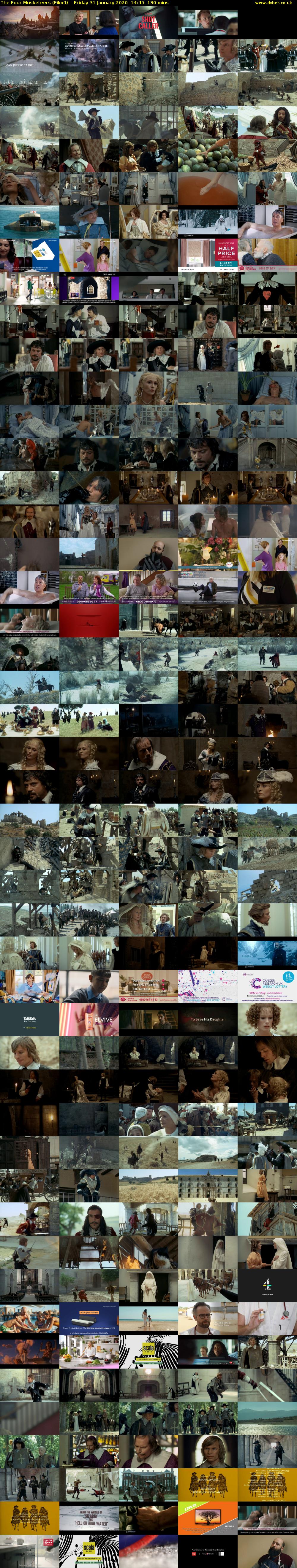 The Four Musketeers (Film4) Friday 31 January 2020 14:45 - 16:55