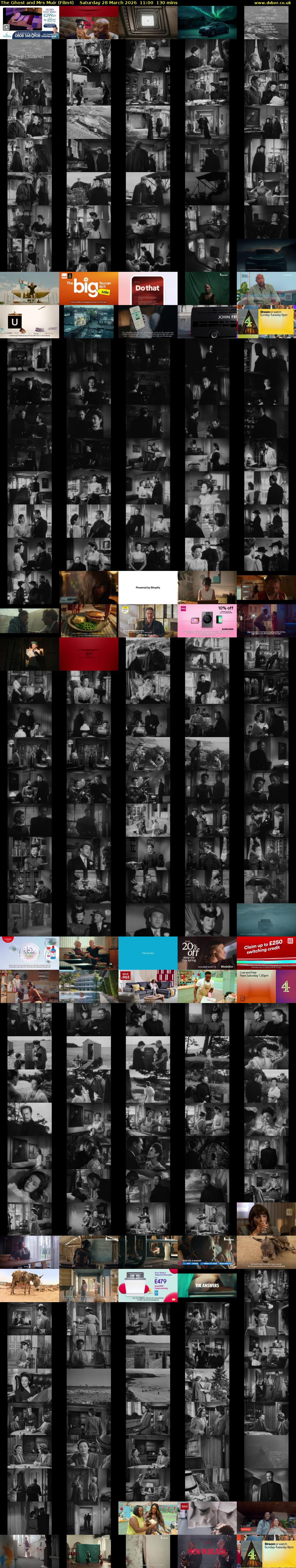 The Ghost and Mrs Muir (Film4) Saturday 28 March 2026 11:00 - 13:10